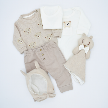 Set de Primer Día con Muñeco de Apego x6 Piezas