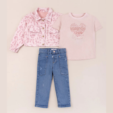 Set de 3 piezas – Estilo urbano con Toque Animal Print
