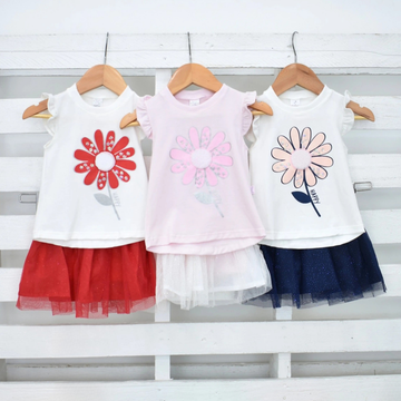 Falda Tutu Flower Bebé