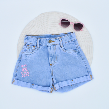 Short en Denim Claro