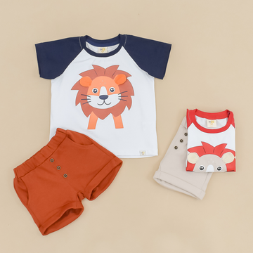 Conjunto Bebé Niño Estampado León
