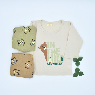 Pijama con Estampado “In The Wild Adventure” – Suave, cómoda y llena de ternura