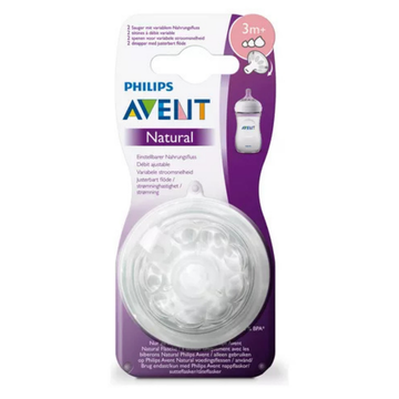 Tetina Avent Natural 3m 2.0 Flujo Variable