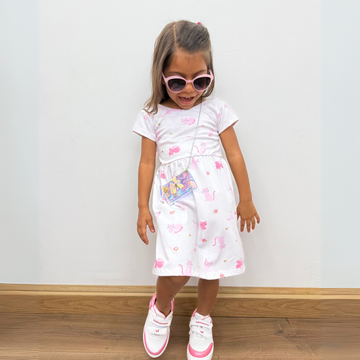 Vestido Casual Bebé Niña – Estampados Tiernos y Colores Vibrantes