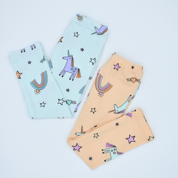 Leggins Estampados de Unicornios y Arcoíris