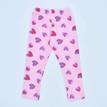 Leggins con Estampado de Corazones Colores