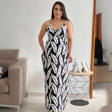 Vestido Estampado Materno Carymar