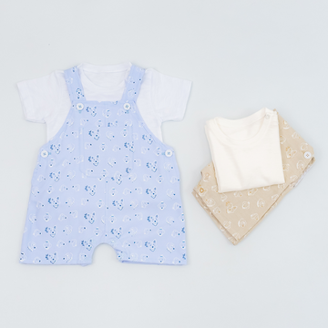 Overol para Bebé Niño con Camiseta – Estampado Animales