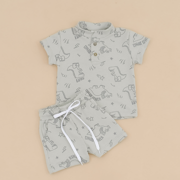 Set Dino Niño Con Camiseta + Short