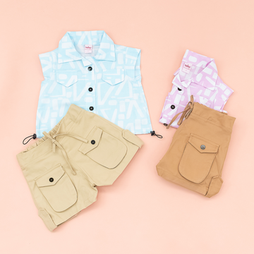 Conjunto para Niña Estilo Cargo