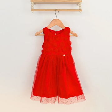 Vestido Rojo Tul
