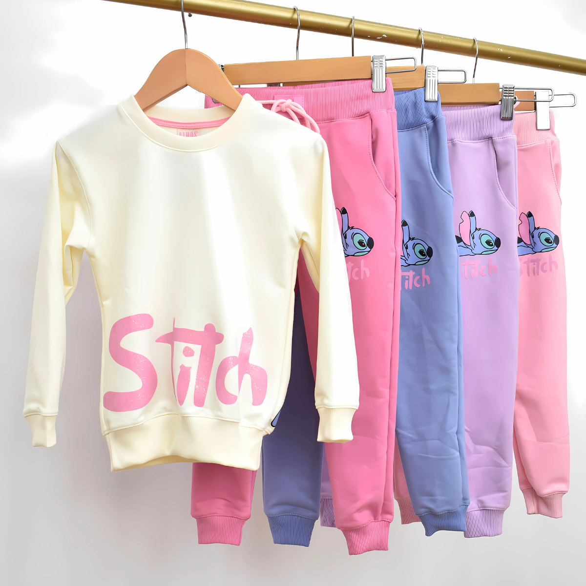 Conjunto de Sudadera con Estampado de Stitch