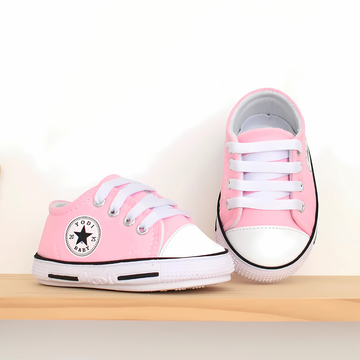 Zapatos de Bebé Niña Estilo Converse Rosado