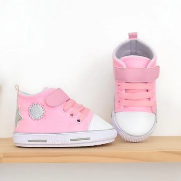 Zapatos Para Niña Bebé en Bota Rosado