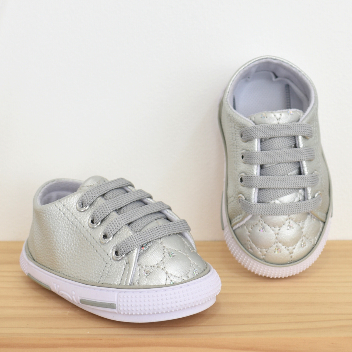 Zapatos de Niña Bebé con Detalle de Brillo