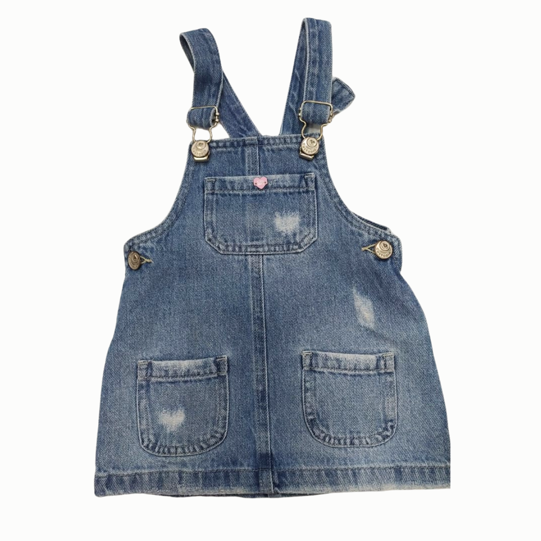 Conjunto de Jardinera y Blusa Palo de Rosa para Bebé Niña