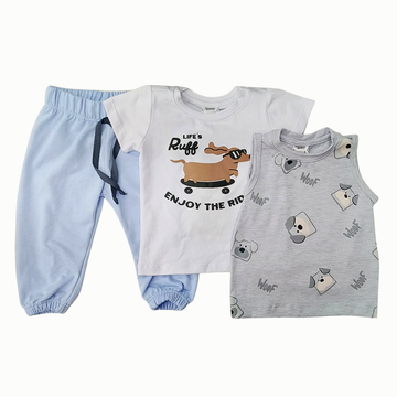 Conjunto niño  bebe x3 life ruff