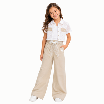 Conjunto Con Encaje x3 Piezas