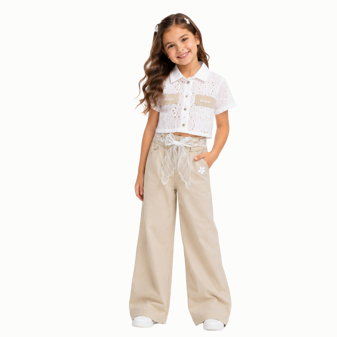 Conjunto Con Encaje x3 Piezas