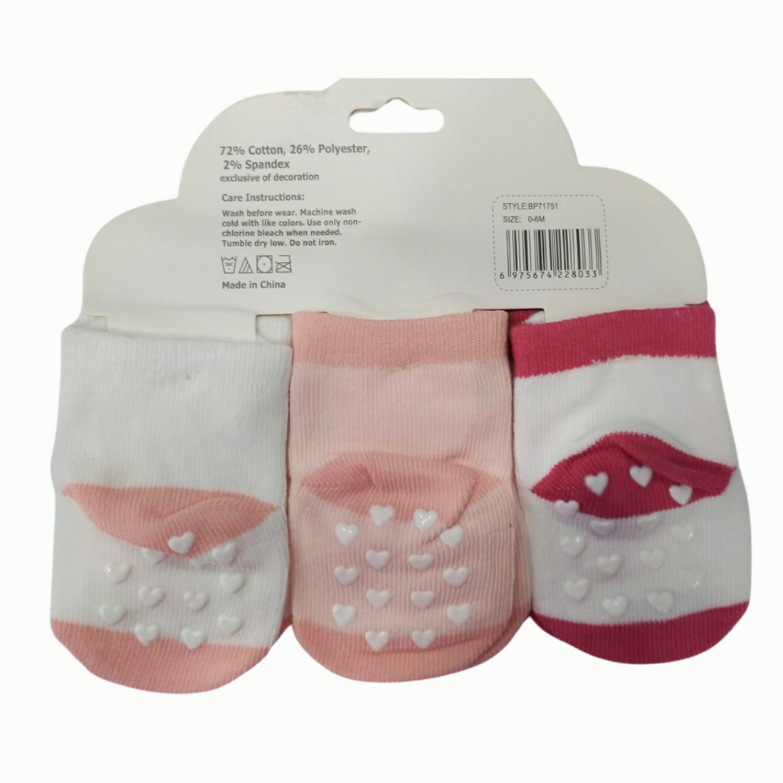 Set de 3 medias antideslizantes