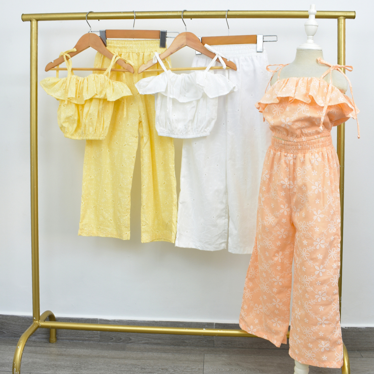 Conjunto de Pantalón y Blusa en Hoja Rota