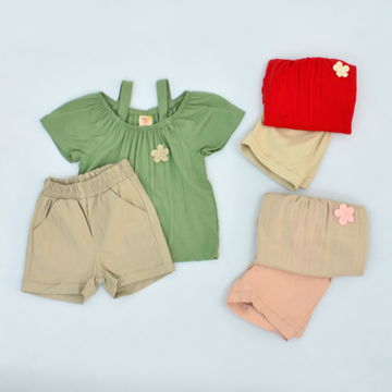 Conjunto de Bebé Flor Bordada