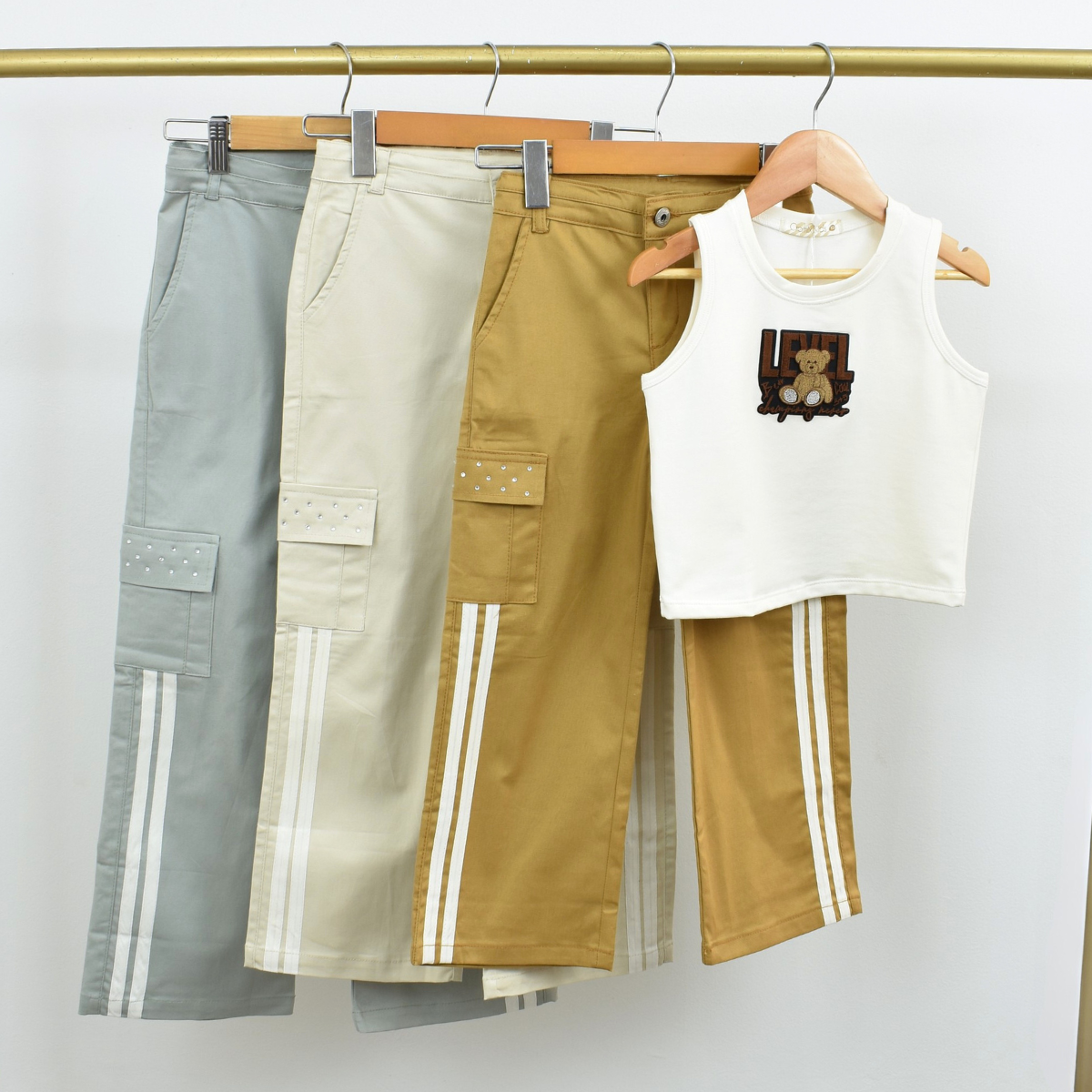 Conjunto Pantalón Cargo y Blusa Osito