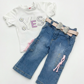 Conjunto De Bebe Niña En Jean