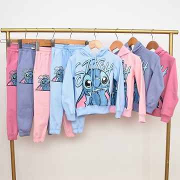 Conjunto de Saco y Sudadera Estampado de Stich