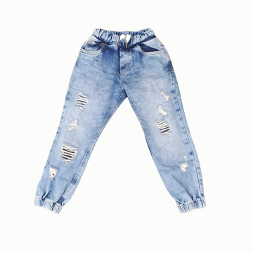 Jogger de Mezclilla Desgastado Niño