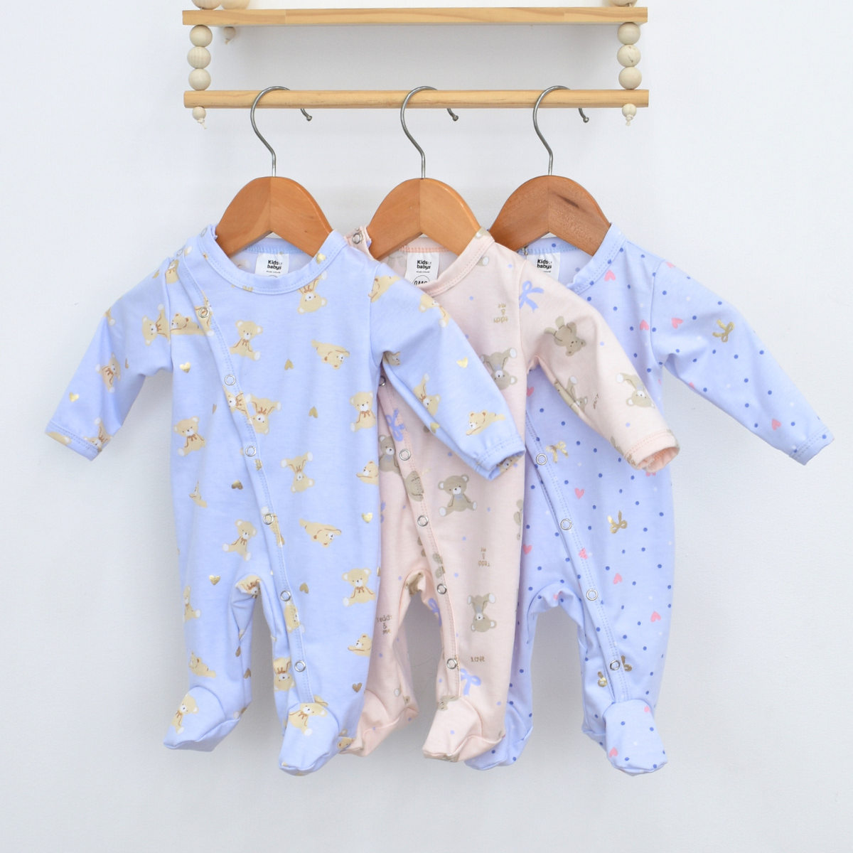 Pijamas Estampadas Enterizas para Bebé