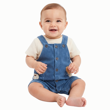 Overol En Gamusa Bebe Niño