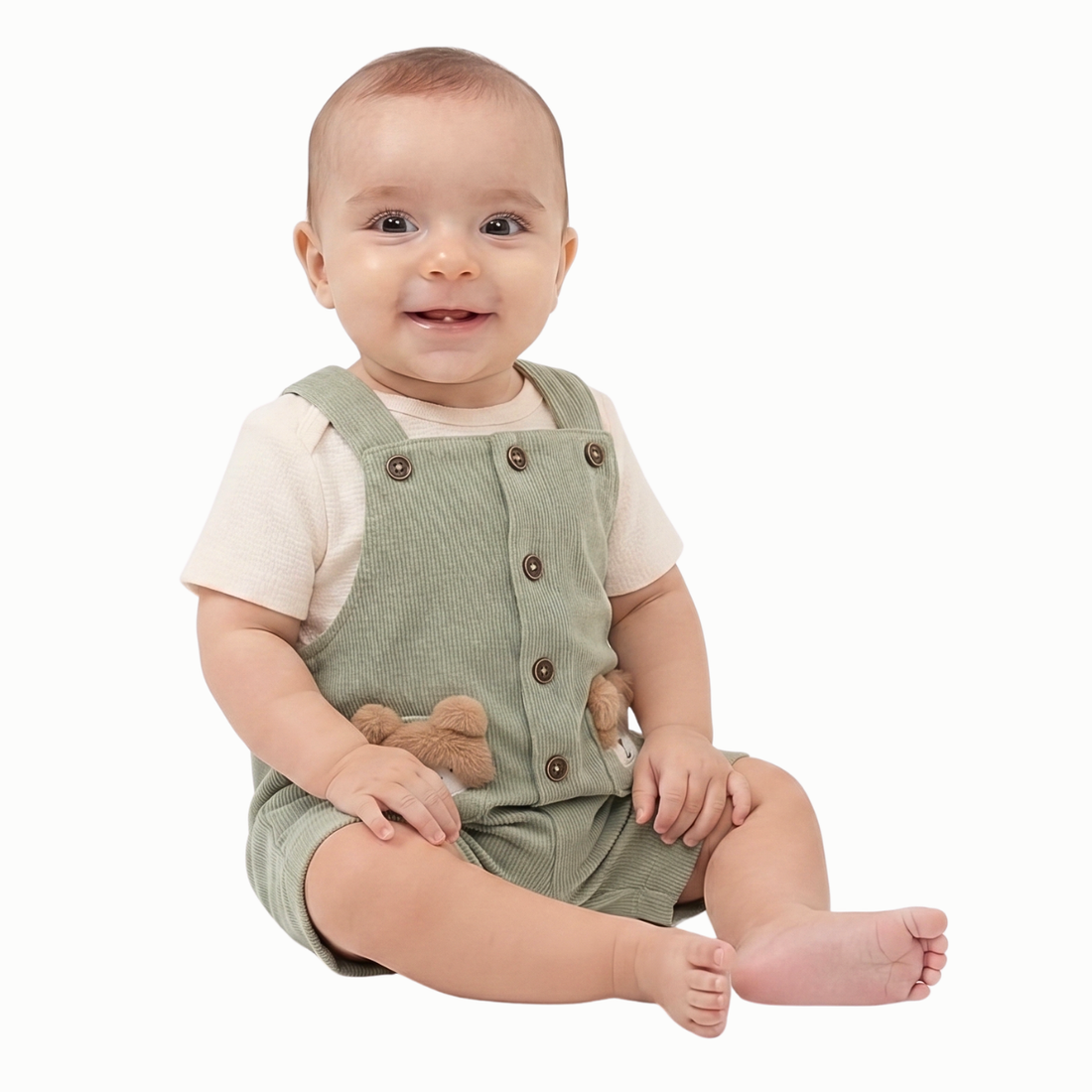 Overol En Gamusa Bebe Niño