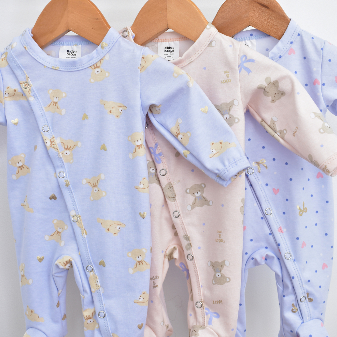 Pijamas Estampadas Enterizas para Bebé
