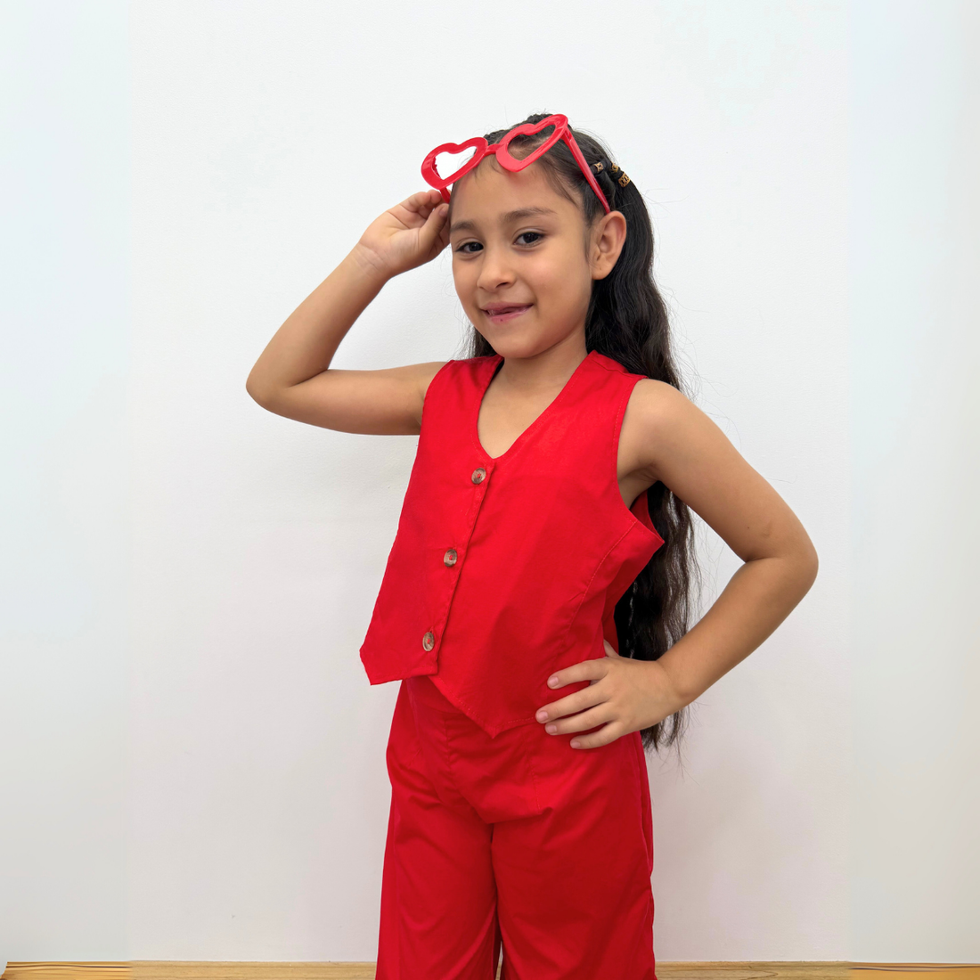 Set de Dos Piezas para Niña – Blusa sin mangas y Pantalón Palazzo