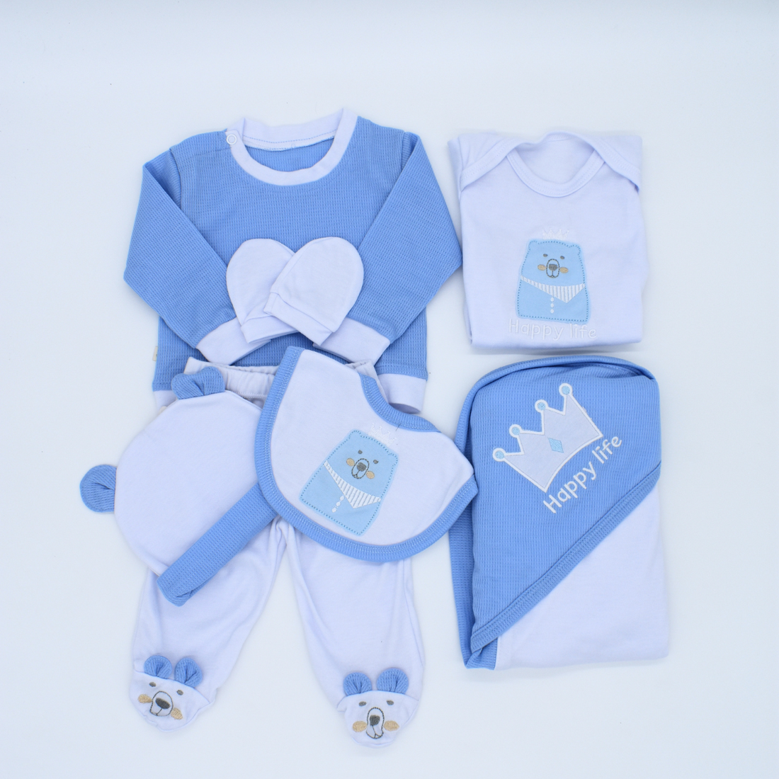 Set de Primer Día “Happy Life” Niño – 7 Piezas