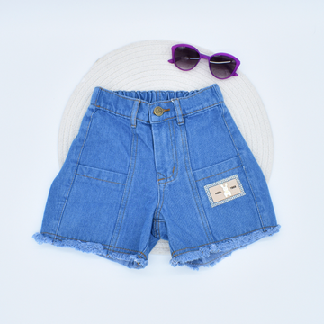 Short con Parche de Conejo