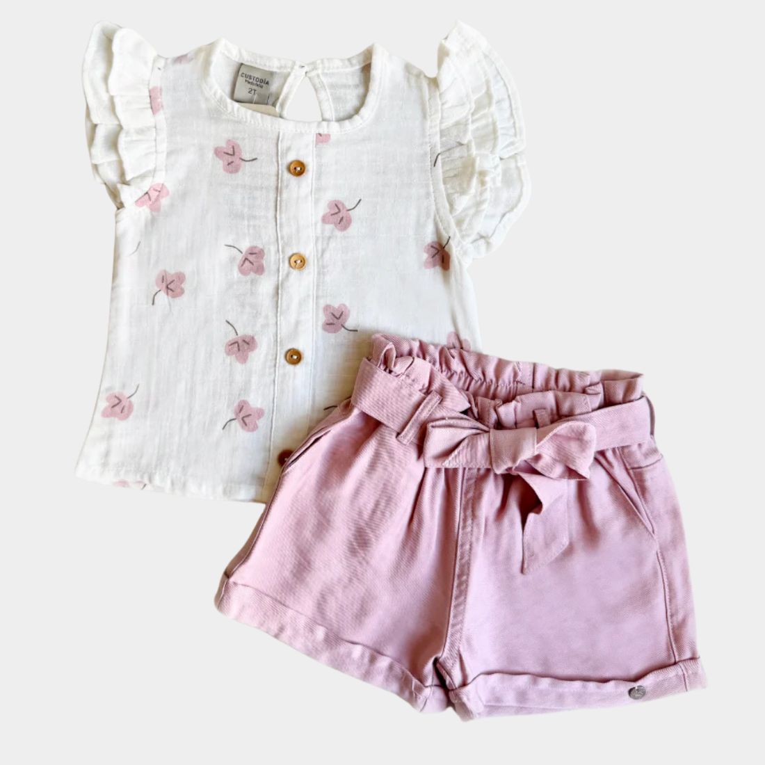 Conjunto De Dos Piezas Bebé Niña