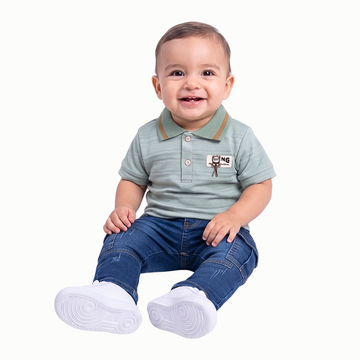 Conjunto Bebé Niño Camibuso y Jean