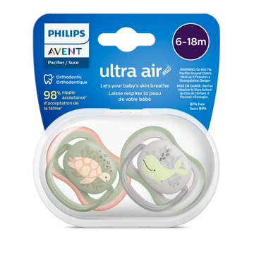 Chupos Avent 6-18m Ultra Air Animales Marinos
