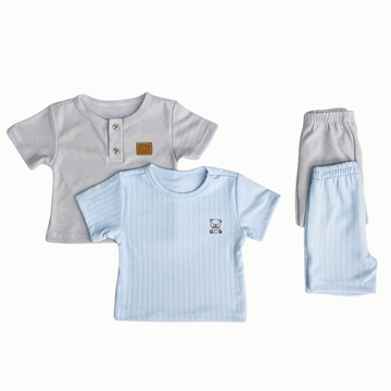 Set bebe niño x4 piezas