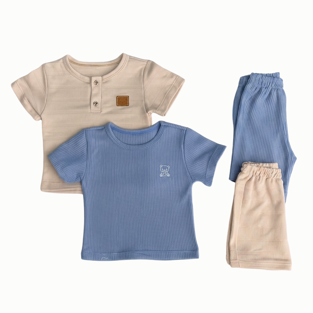Set bebe niño x4 piezas