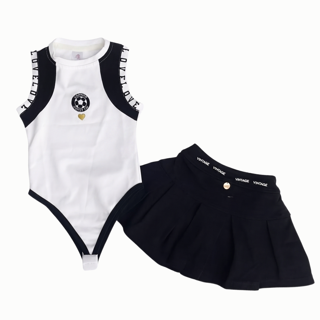 Conjunto Niña Body + Falda