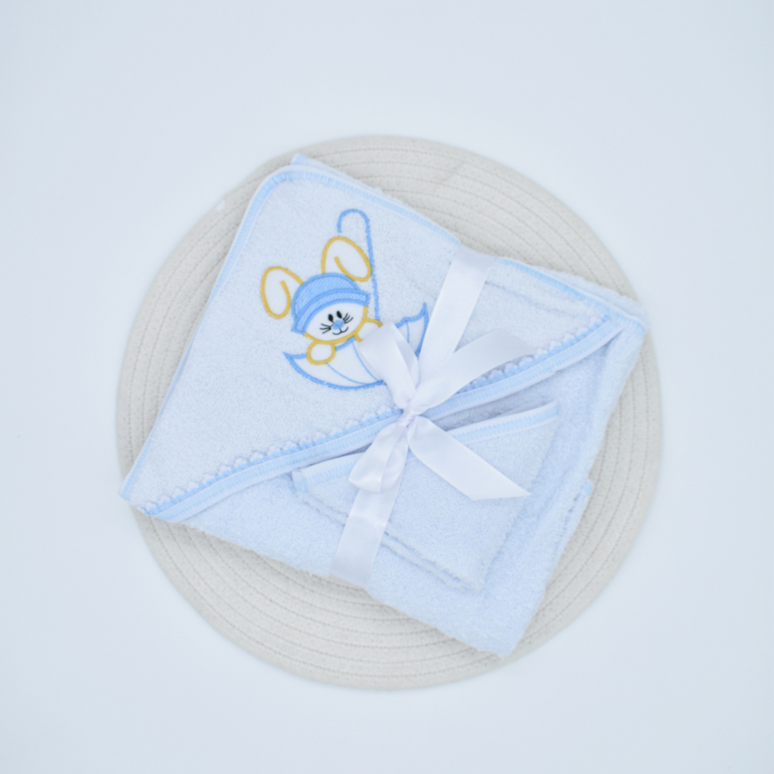Toalla de Baño para Bebé con Bordado Animal