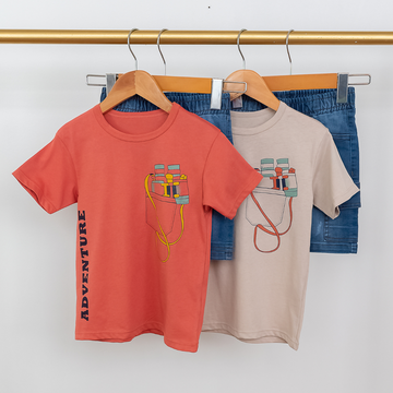 Conjunto Bermuda en Denim y Camiseta