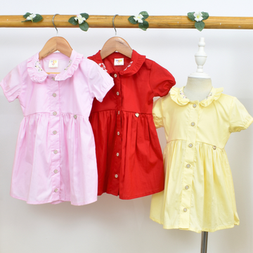 Vestido Bebe Niña Camisero