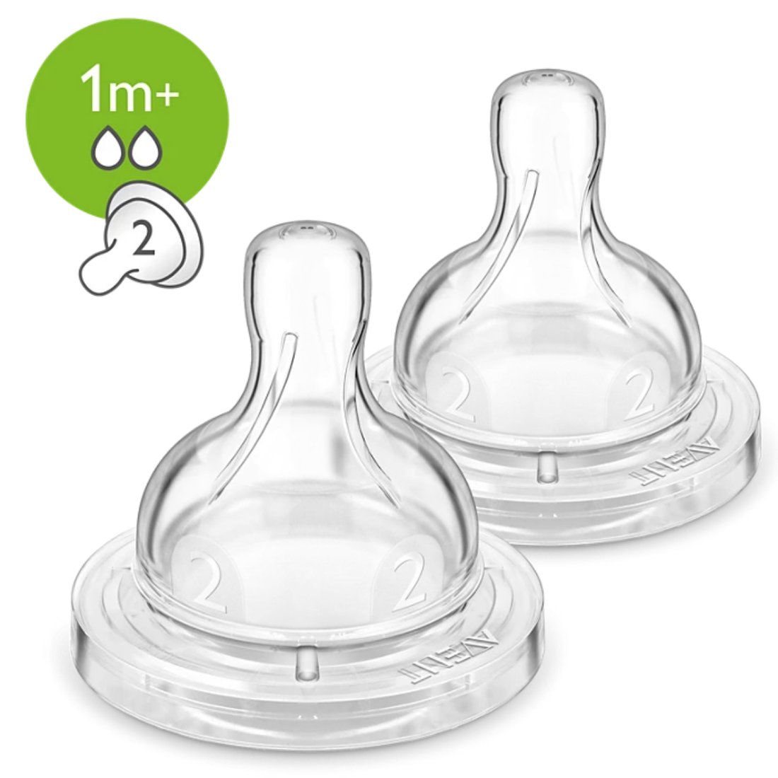 Tetinas Avent  1m Clásico Flujo Lento