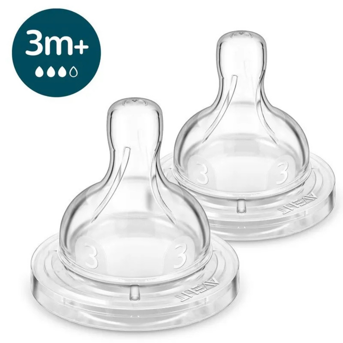 Tetinas Avent 3m Clásico