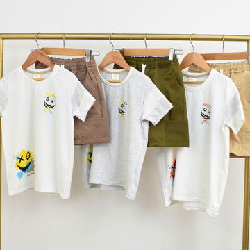 Conjunto De Niño En Bermuda Happy