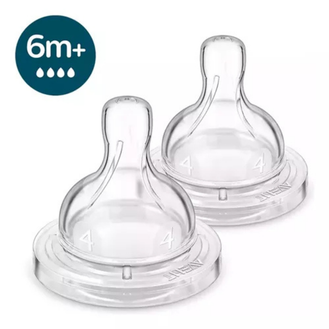 Tetinas Avent 6m anti-cólico flujo rápido